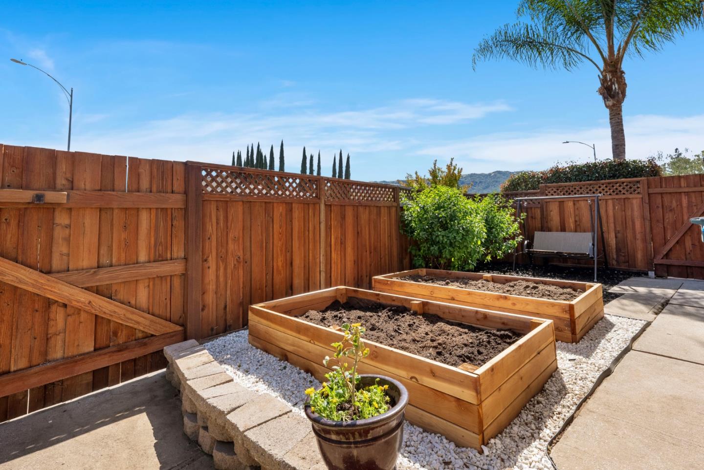 6570 Thames Drive Gilroy, CA 95020 - Photo 29 of 30 a view of a backyard with sitting tub