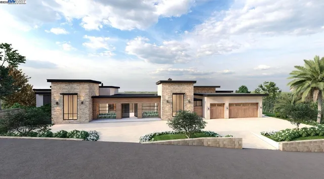 front view of a house with a street