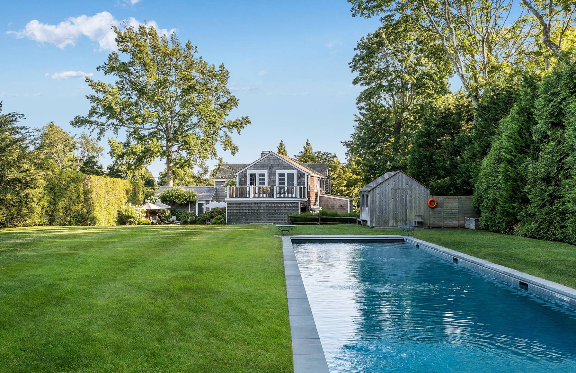 a view of a house with a big yard