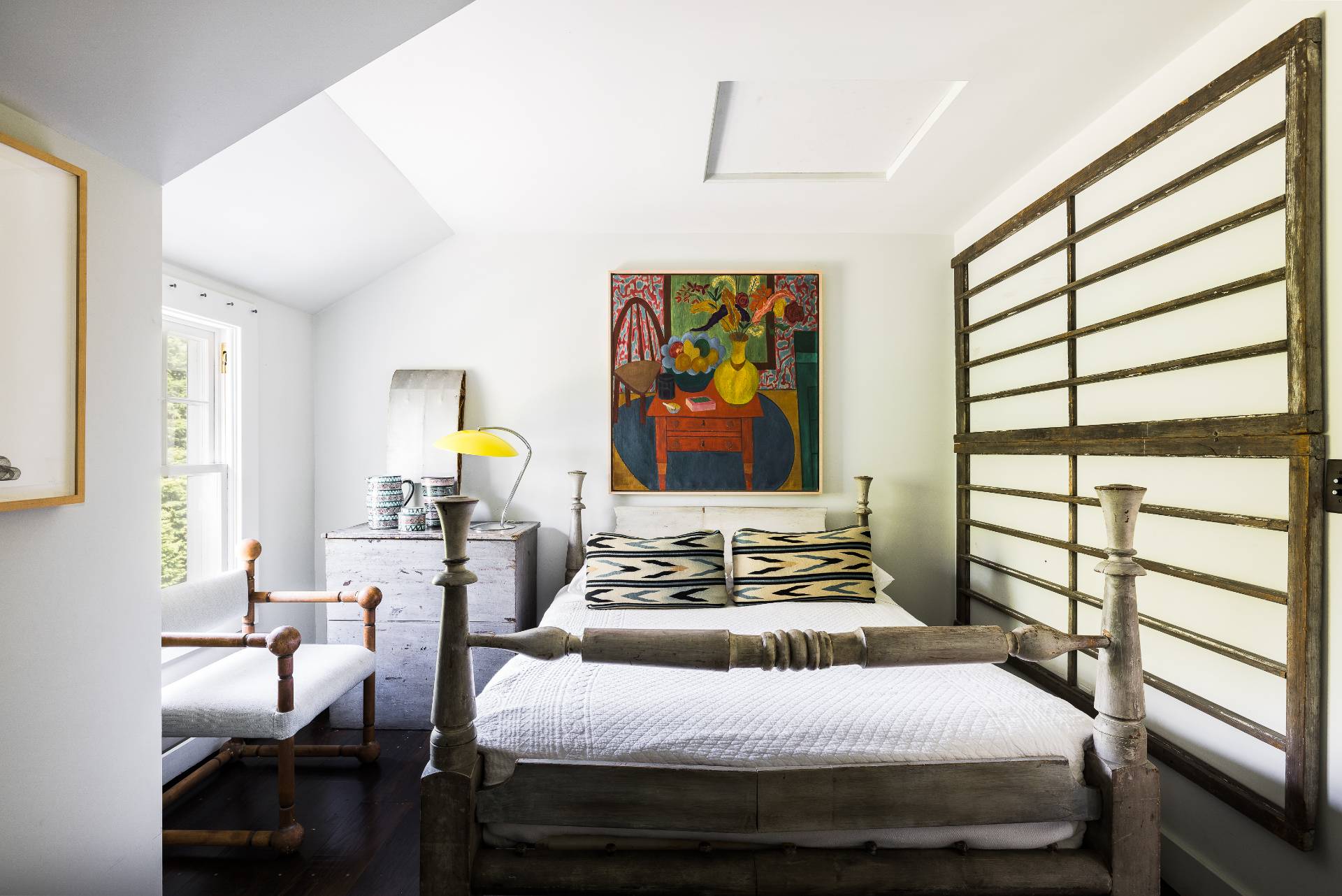 56 Sagaponack Road Bridgehampton, NY 11932 - Photo 17 of 23 a bedroom with a bed and wooden floor