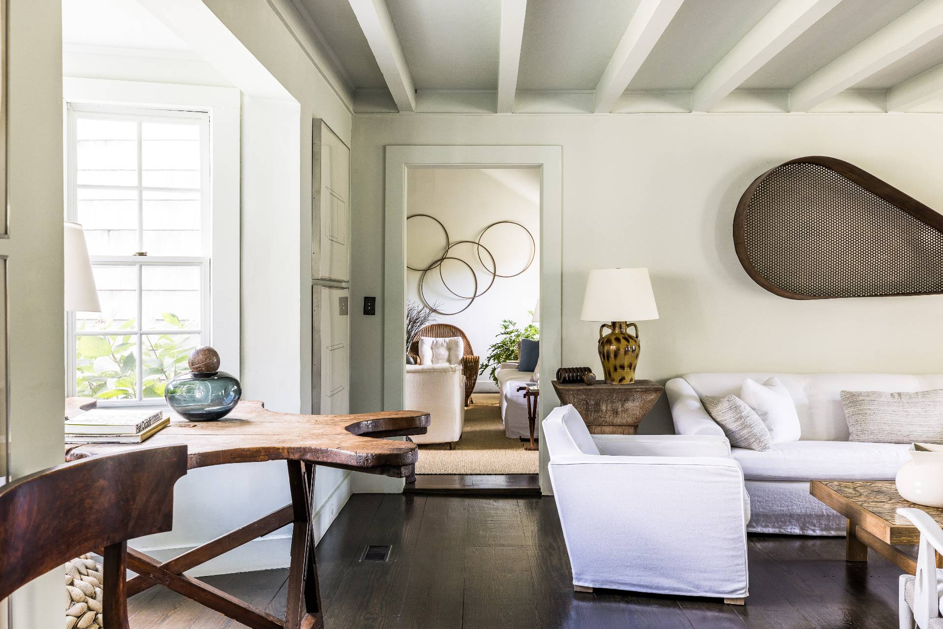 56 Sagaponack Road Bridgehampton, NY 11932 - Photo 3 of 23 a living room with furniture and a large window