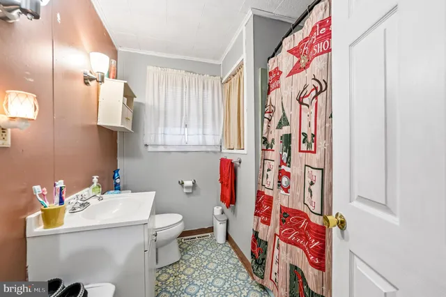 a bathroom with a sink toilet and a shower