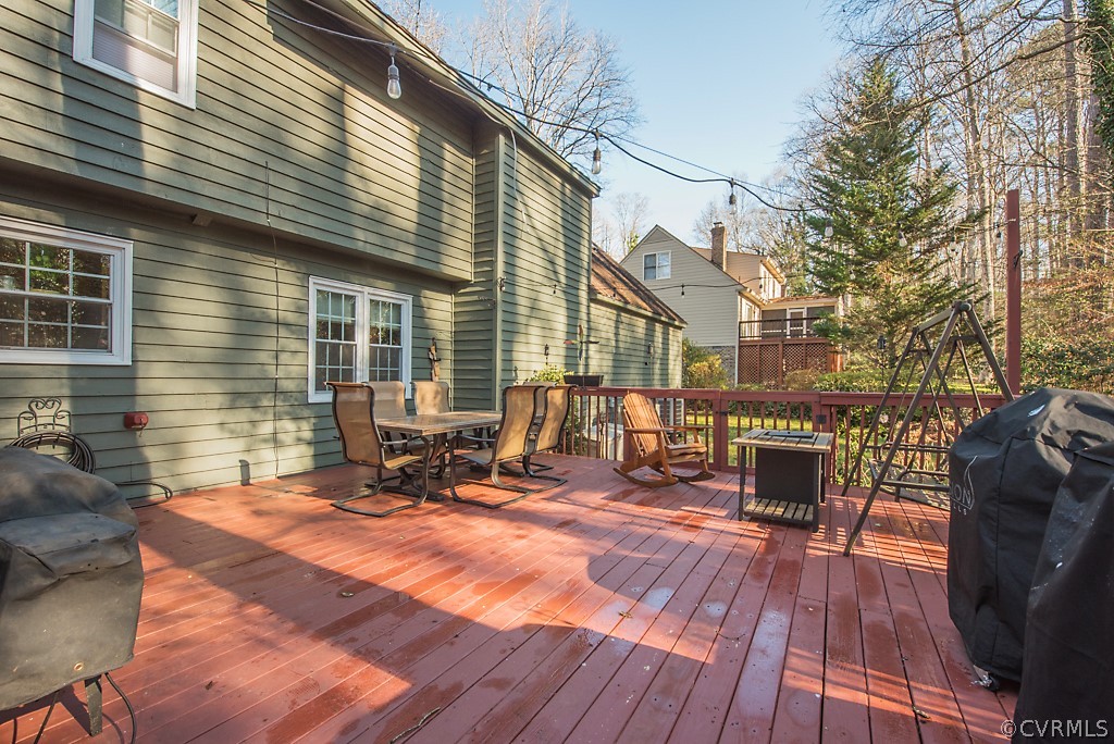 13505 West Poplar Grove Road Midlothian, VA 23112 - Photo 39 of 44 Large deck is perfect for bringing the entertainin