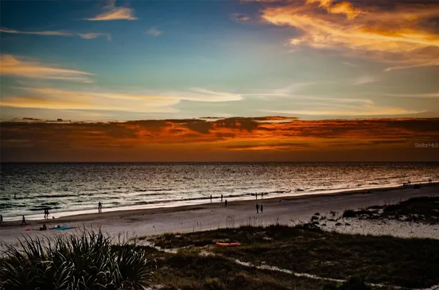 a view of an ocean and beach