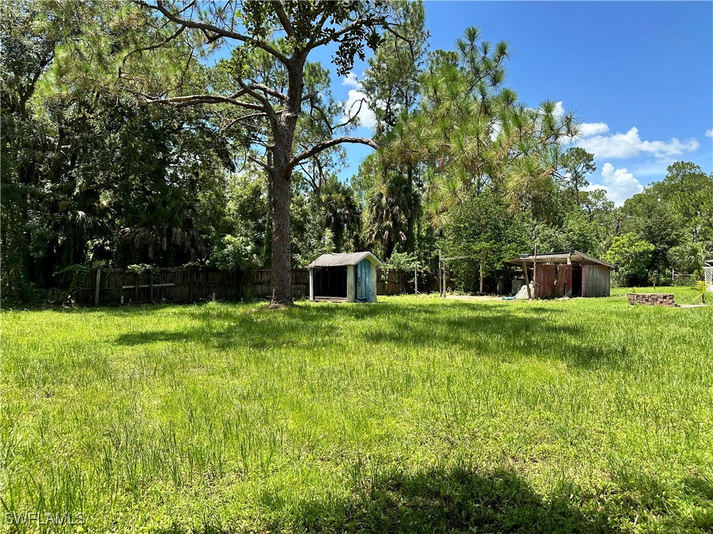 818 Sheldon Avenue Lehigh Acres, FL 33936 - Photo 41 of 43 a view of a house with a backyard