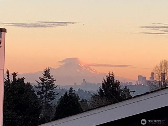 a view of a city from a balcony