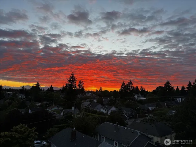 a view of lake and mountain
