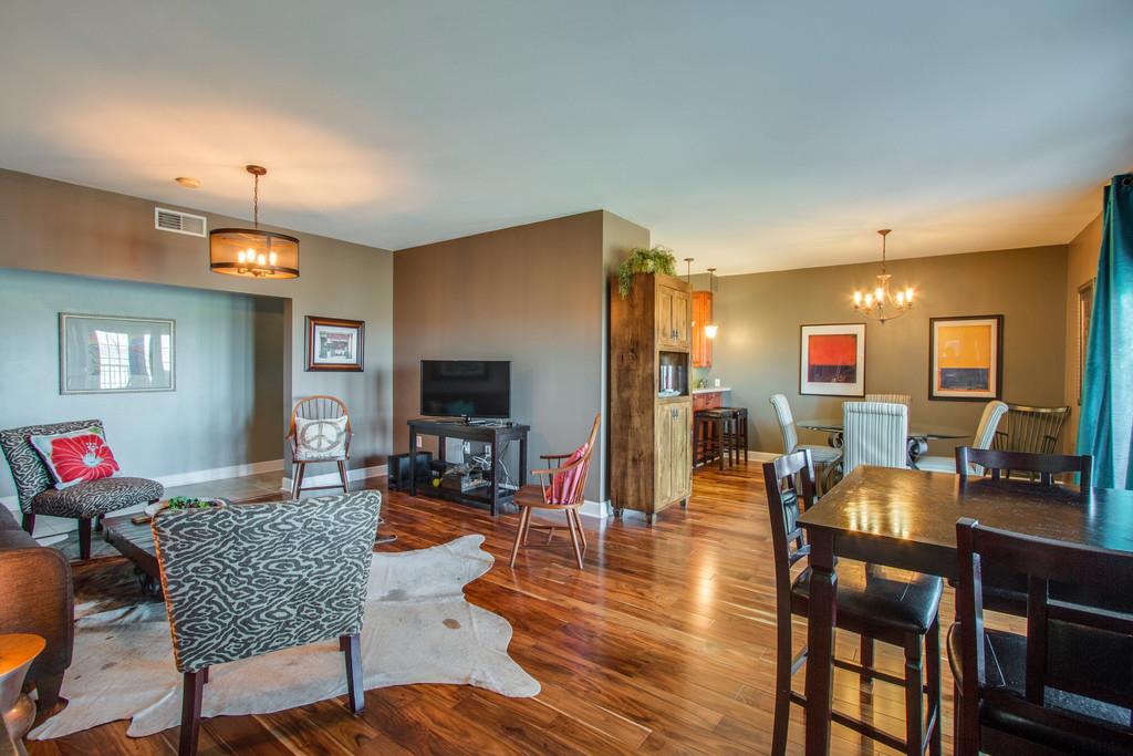 7100 Dale Ridge Road, Unit E3 Lancaster, TN 38569 - Photo 12 of 30 a living room with furniture and a flat screen tv