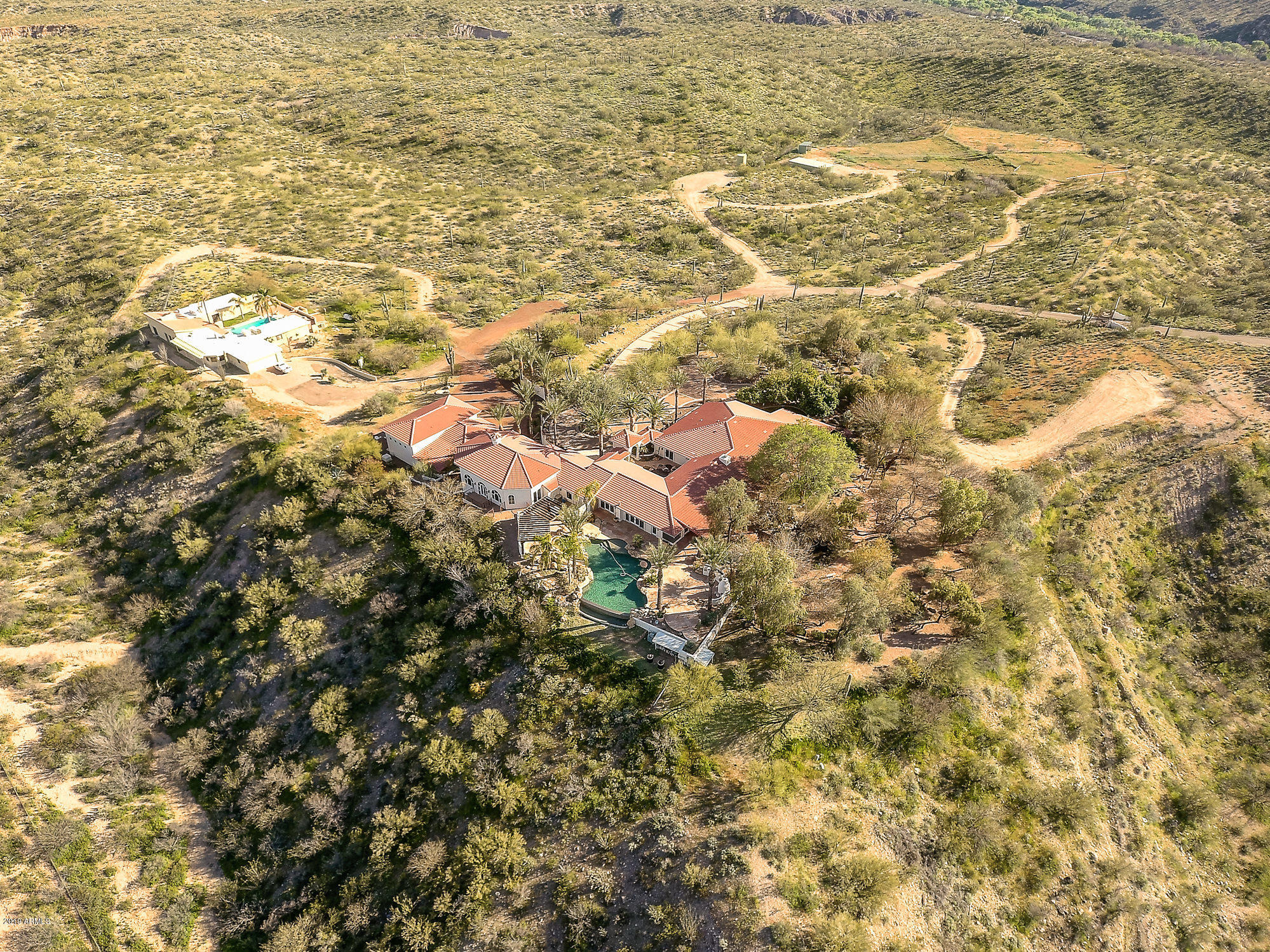 28331 West Rocking Horse Lane Morristown, AZ 85342 - Photo 5 of 85 105-Aerial_RearRight_Overview