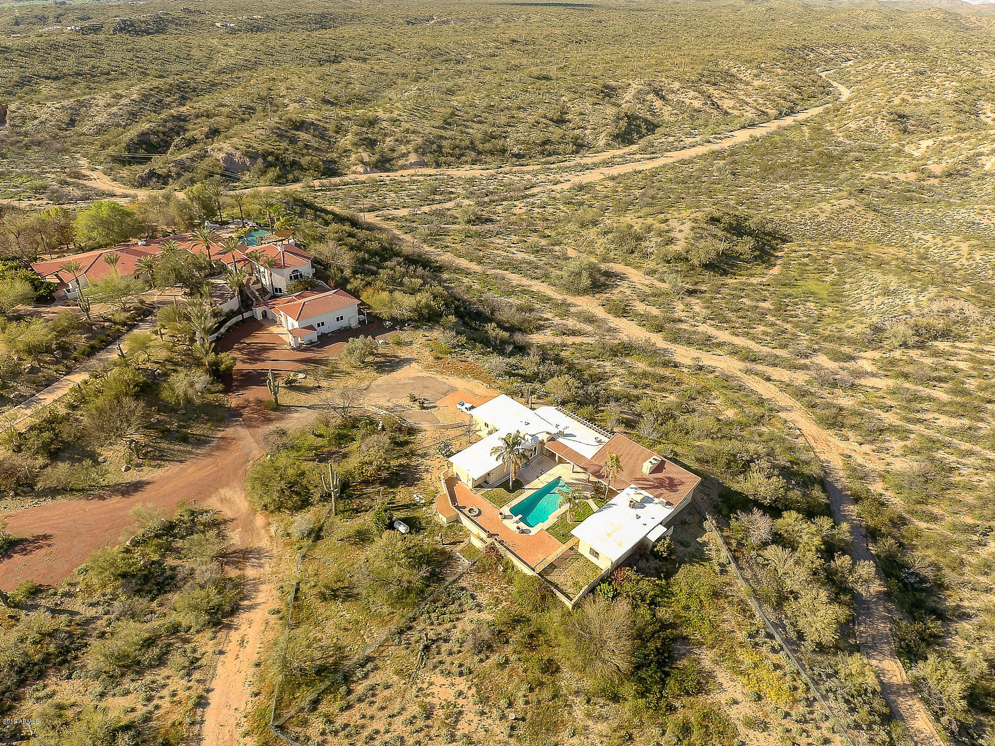 28331 West Rocking Horse Lane Morristown, AZ 85342 - Photo 8 of 85 108-Aerial_GuestHouse_Overview