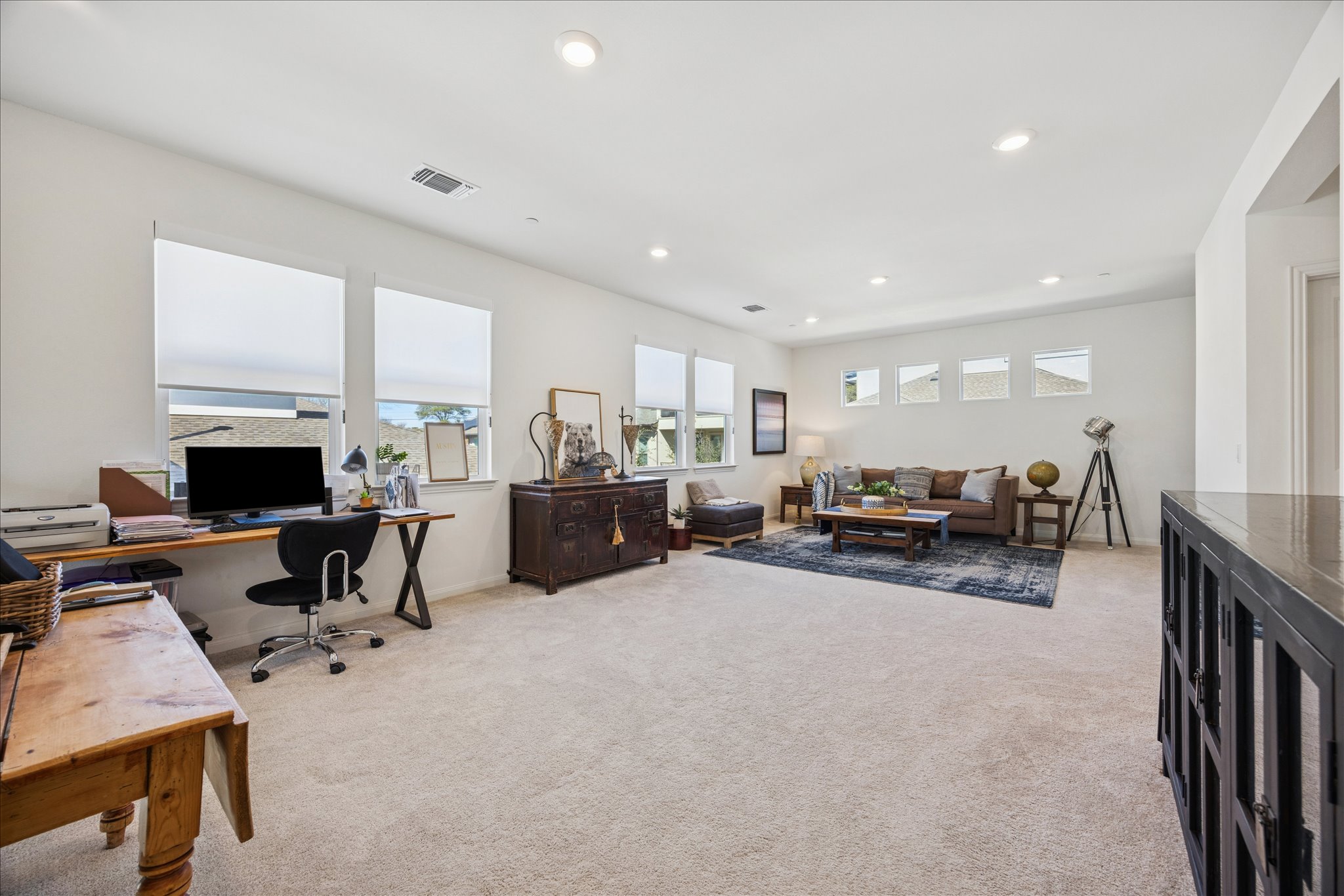 12507 Ayrshire Way, Unit 75 Austin, TX 78732 - Photo 18 of 40 Office featuring light colored carpet and recessed lighting