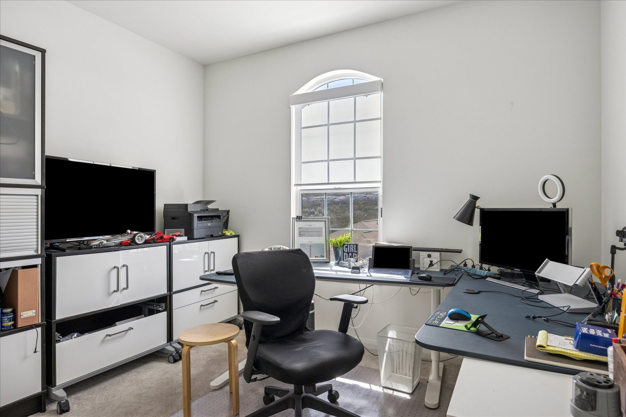 12507 Ayrshire Way, Unit 75 Austin, TX 78732 - Photo 26 of 40 Office area with light carpet and plenty of natural light