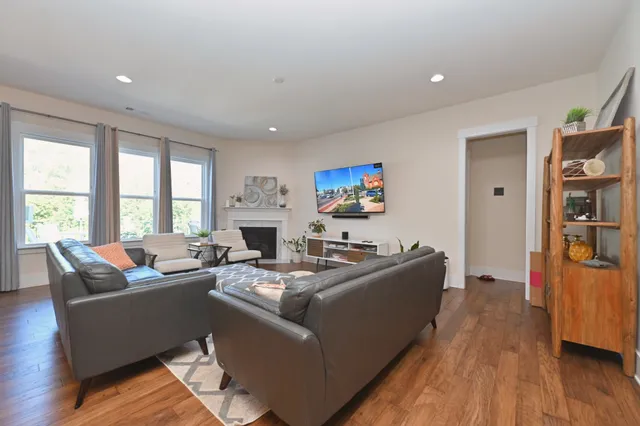 a view of a storage and utility room with racks