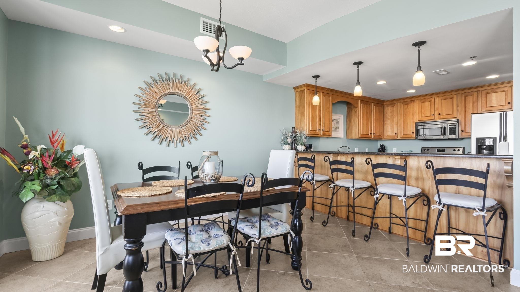 25909 Canal Road, Unit 203 Orange Beach, AL 36561 - Photo 27 of 36 Dining area with recessed lighting and light tile patterned flooring