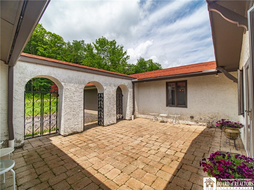 4671 Pickard Road Dewittville, NY 14728 - Photo 5 of 41 Arched entry courtyard leading to the front door.
