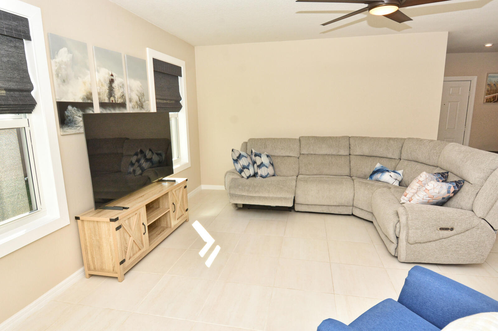 3524 Carriage Pointe Circle Fort Pierce, FL 34981 - Photo 26 of 55 a living room with furniture and a fireplace