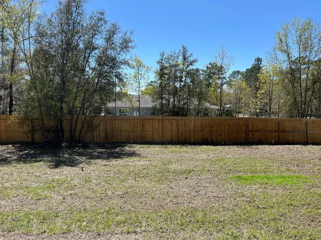 a view of wooden fence