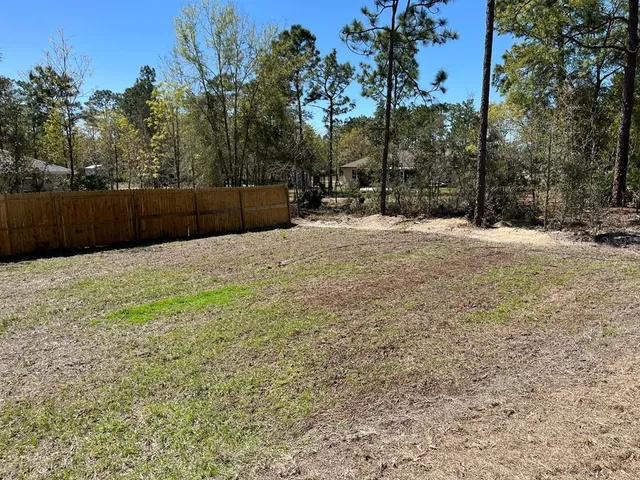 a backyard of a house