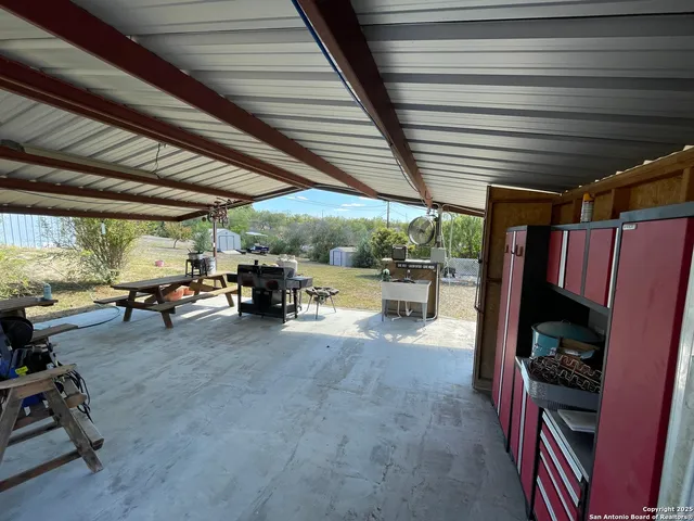 a view of garage