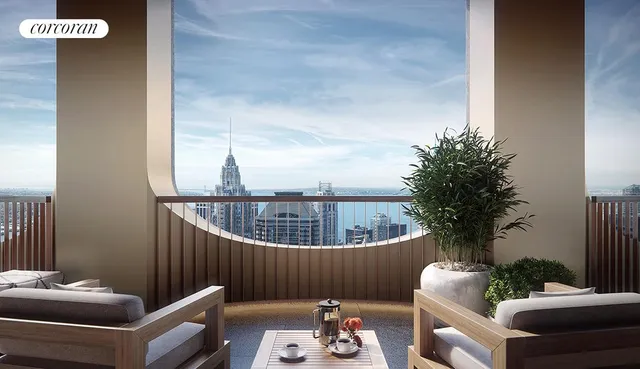 a living room with furniture flowerpot and a rug