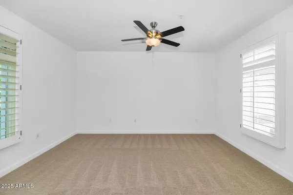 an empty room with window