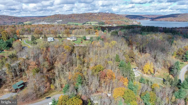 a view of lake and mountain
