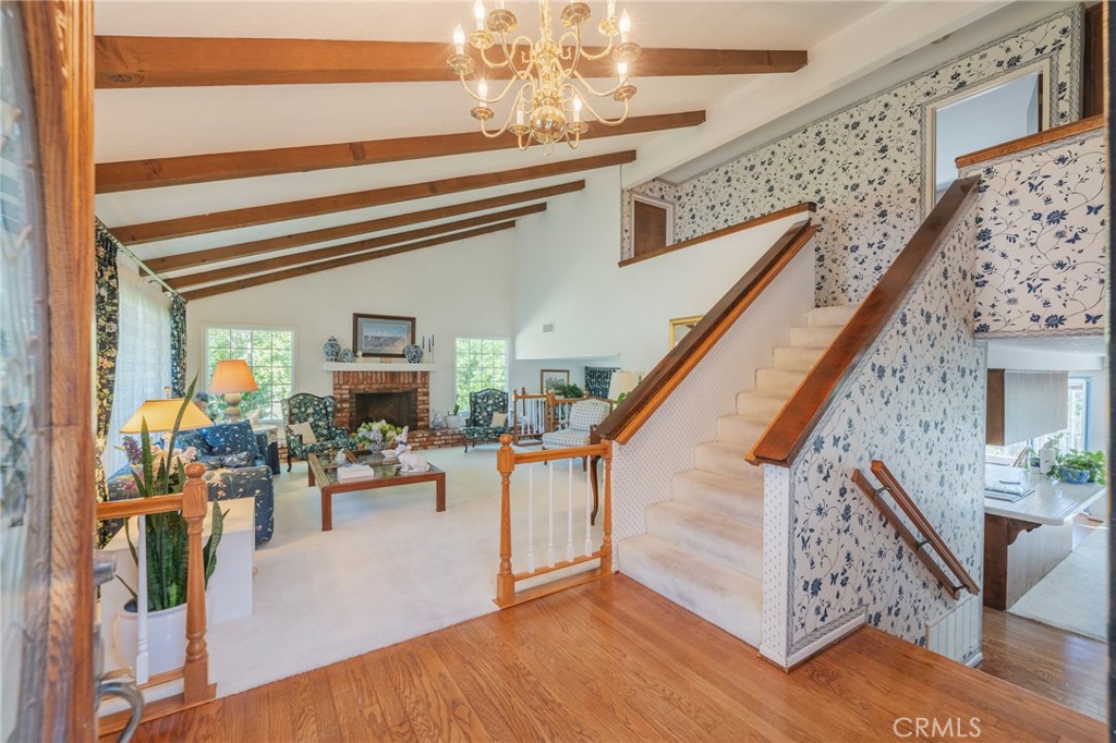 1920 Flint Rock Road Diamond Bar, CA 91765 - Photo 9 of 62 a view of entryway and hall with wooden floor