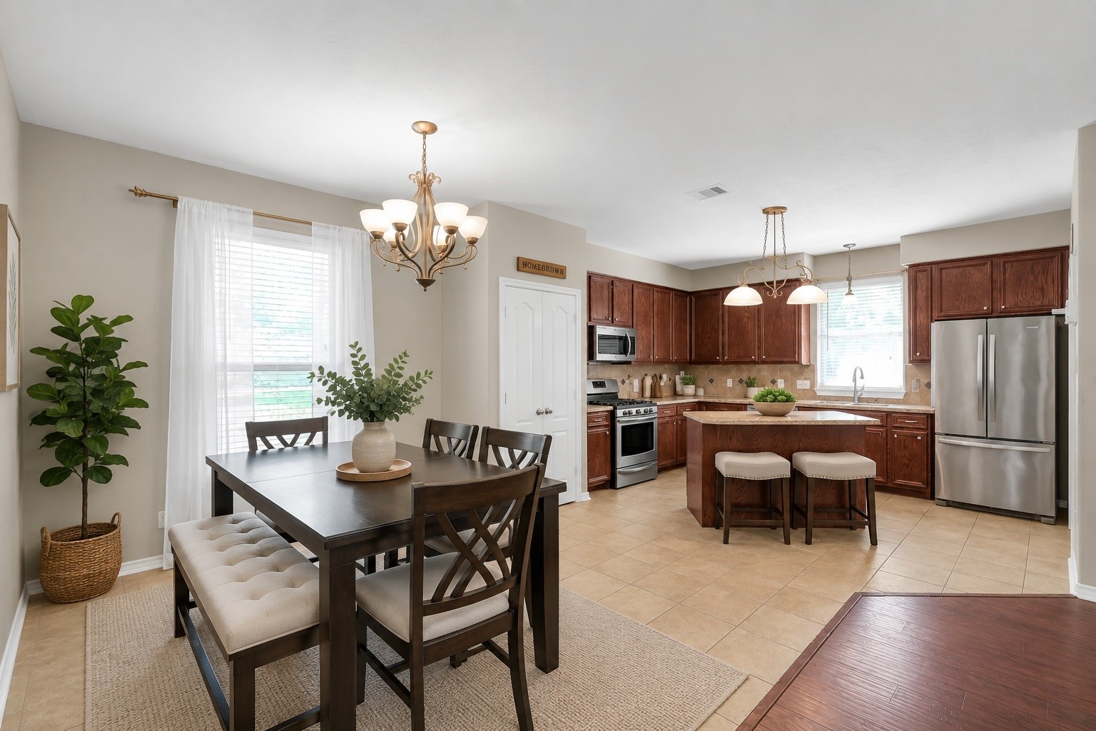 409 Mildred Street Cleveland, TX 77328 - Photo 7 of 24 Dining open to the living snd kitchen.