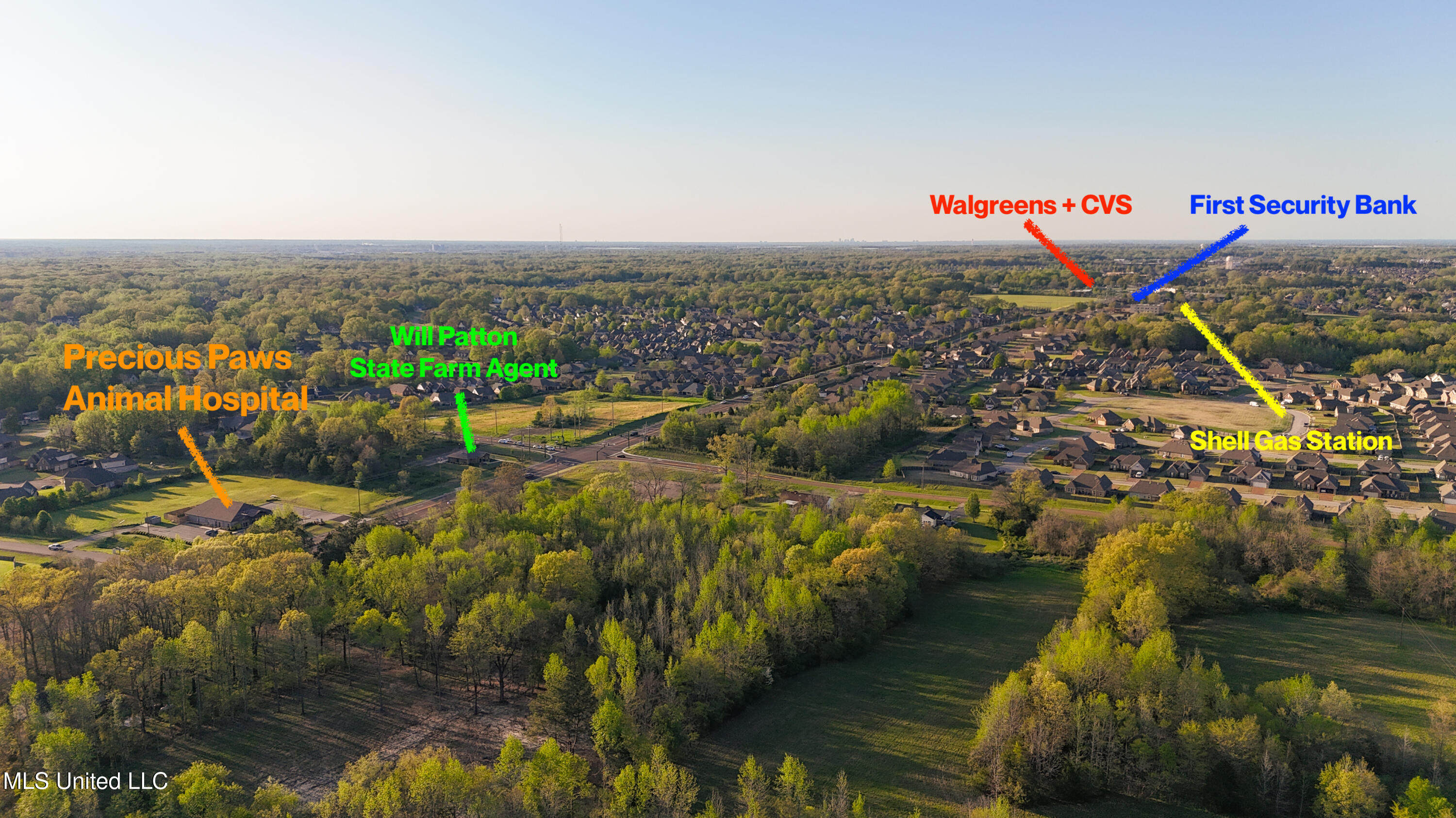 0 Getwell Road Southaven, MS 38672 - Photo 8 of 12 drone-09 (business overlay)