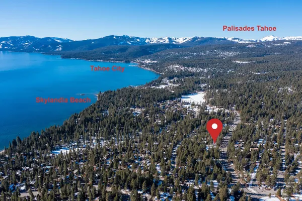 a view of lake and mountain