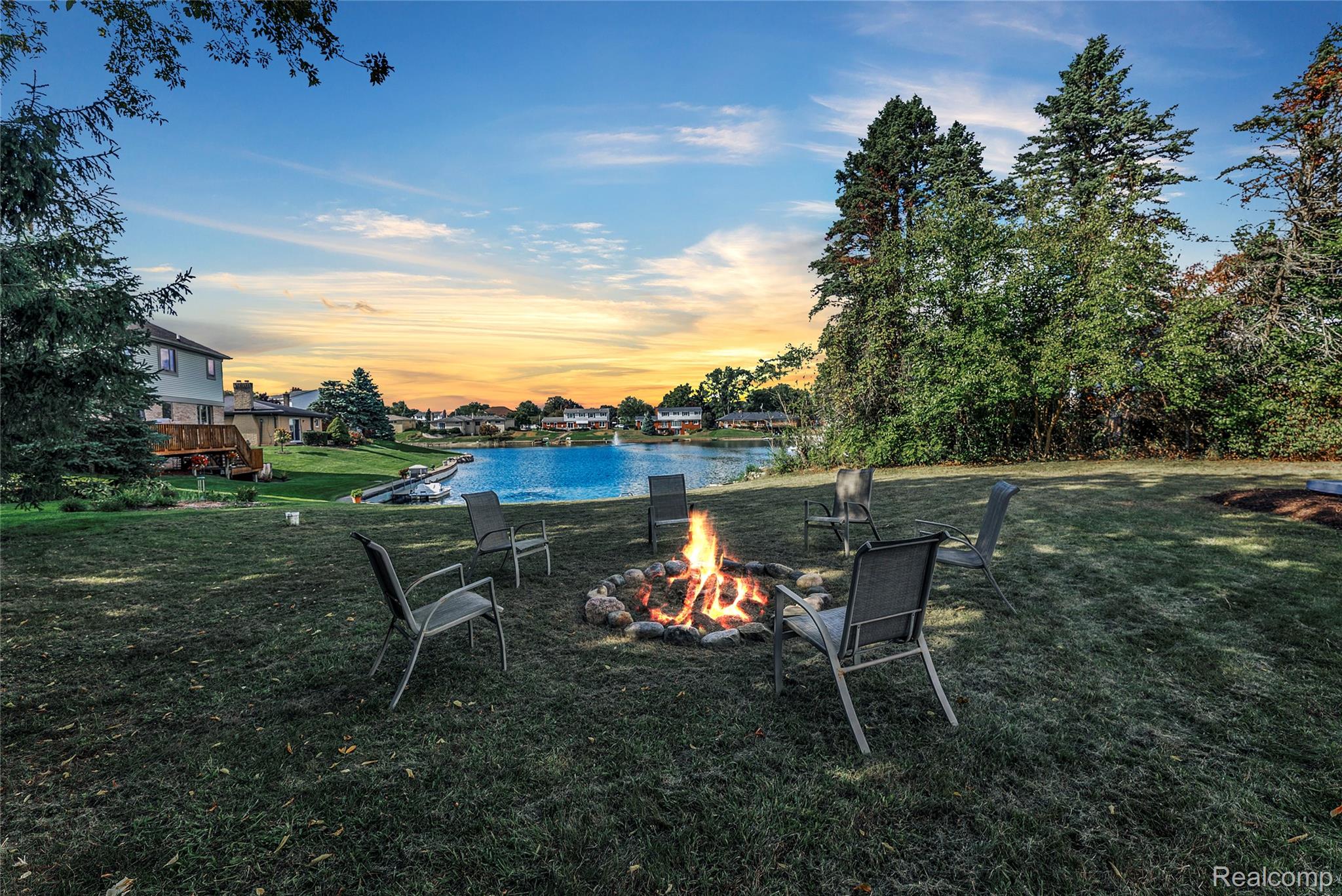 54011 Mound Road Utica, MI 48316 - Photo 25 of 27 View of grassy yard with a water view