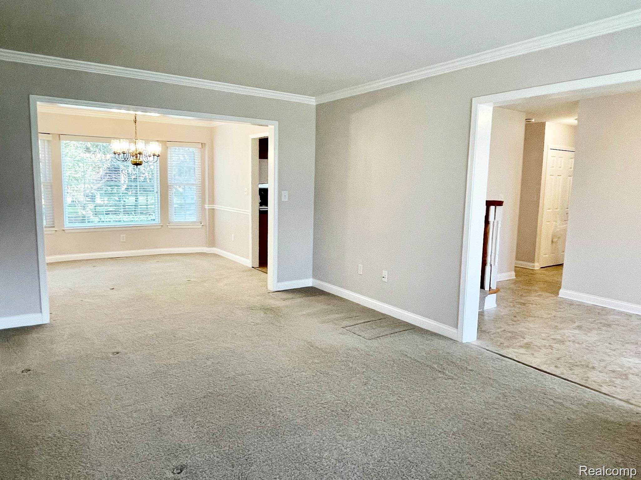 14056 Riverside Drive Livonia, MI 48154 - Photo 4 of 44 Living Room to Dining Room