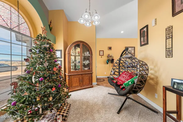 a living room filled with furniture