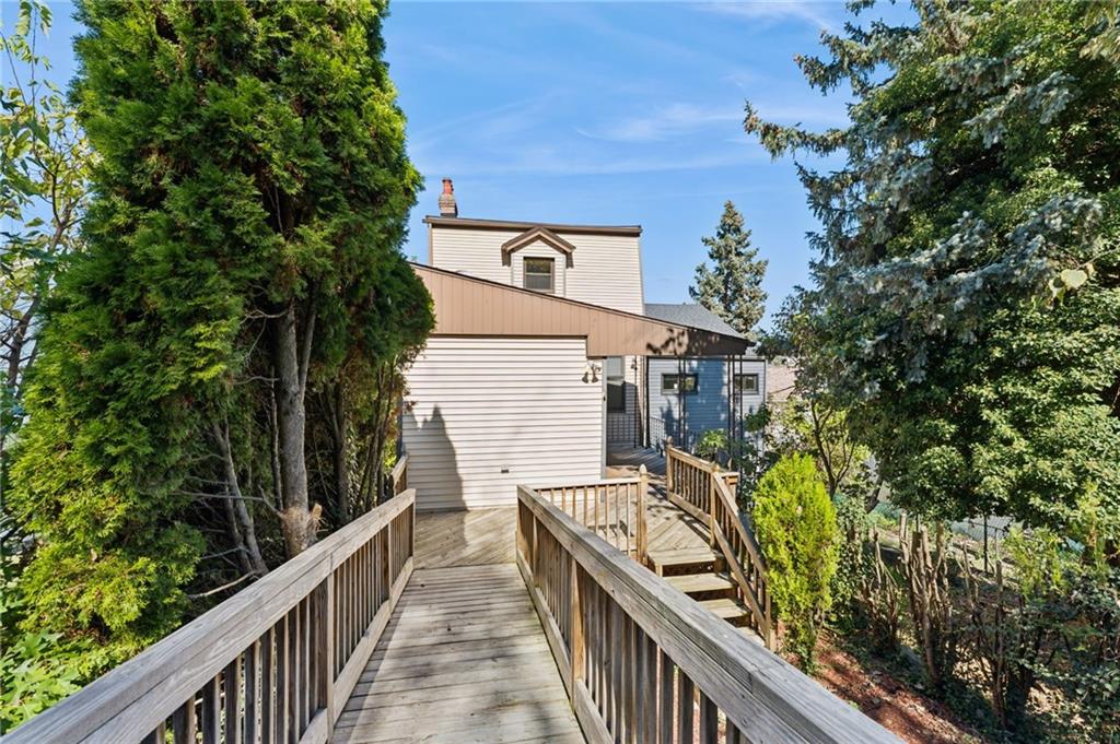 28 Gregory Street Pittsburgh, PA 15203 - Photo 41 of 44 a view of balcony with wooden floor