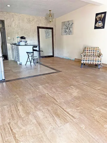 a bathroom with a bathtub and sink