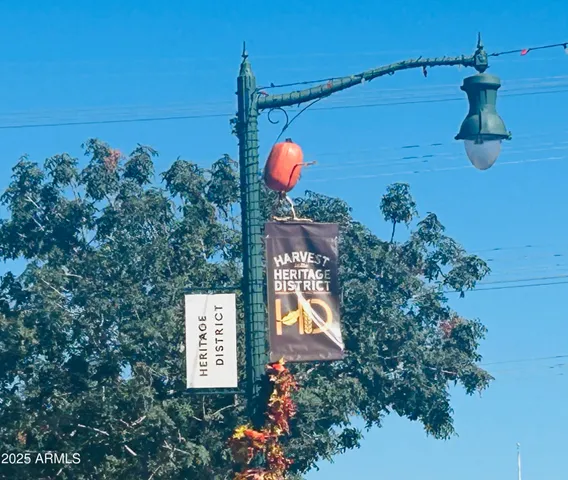 a view of a street with a building