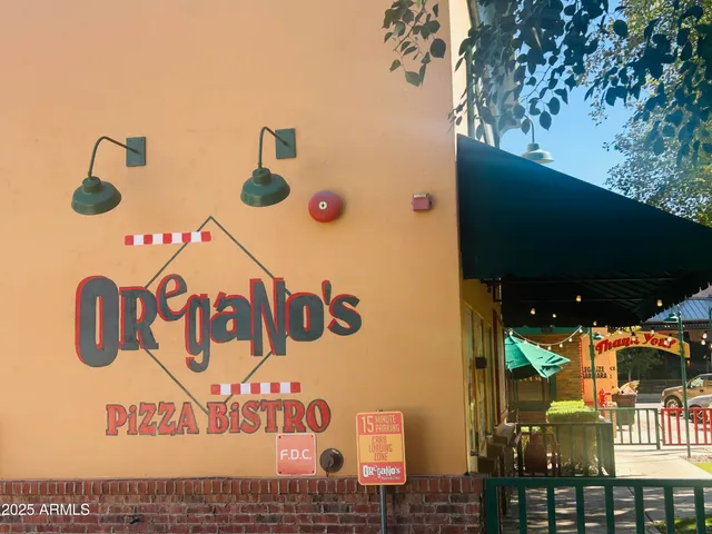 a view of a wooden door