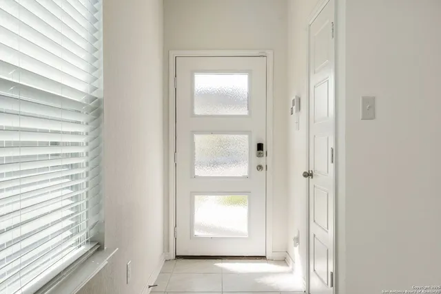 a view of an front door