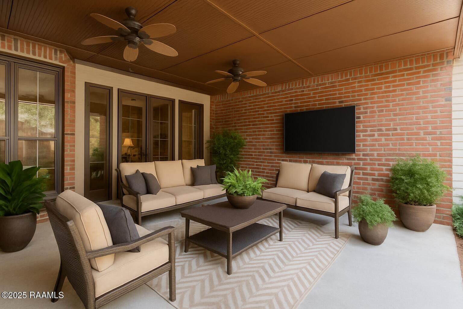 116 Isaiah Drive Lafayette, LA 70508 - Photo 36 of 39 116 Isaiah Virtually staged back patio (