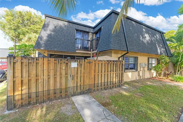 a backyard of a house