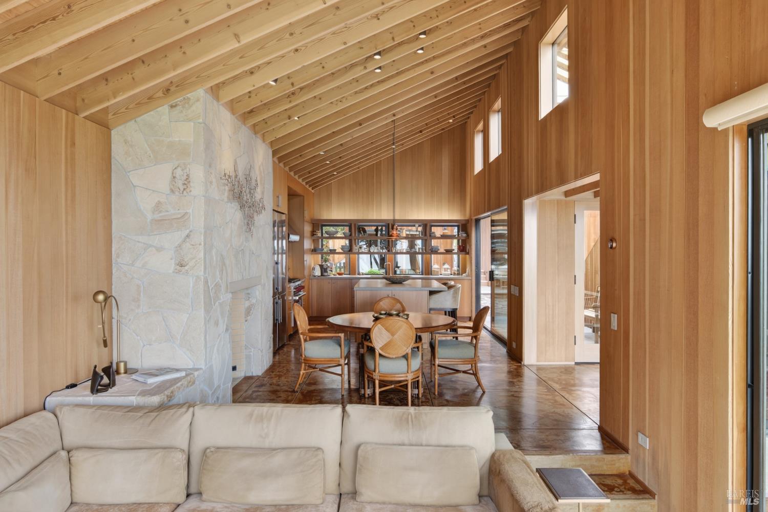 233 Solstice The Sea Ranch, CA 95497 - Photo 13 of 90 View from living room looking to dining room and kitchen