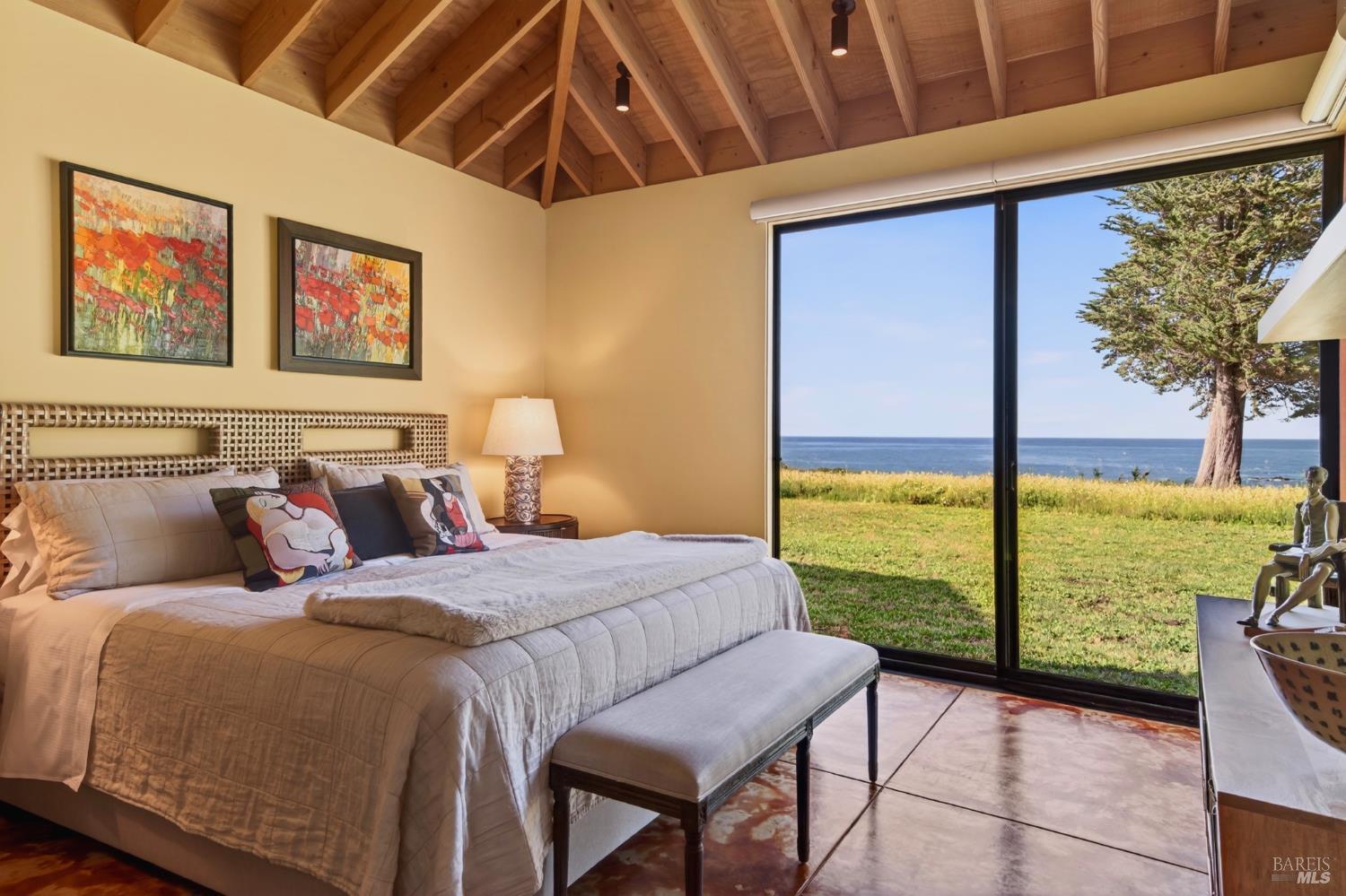 233 Solstice The Sea Ranch, CA 95497 - Photo 31 of 90 Primary bedroom suite reveals dramatic ocean views - a daily reminder of this great location