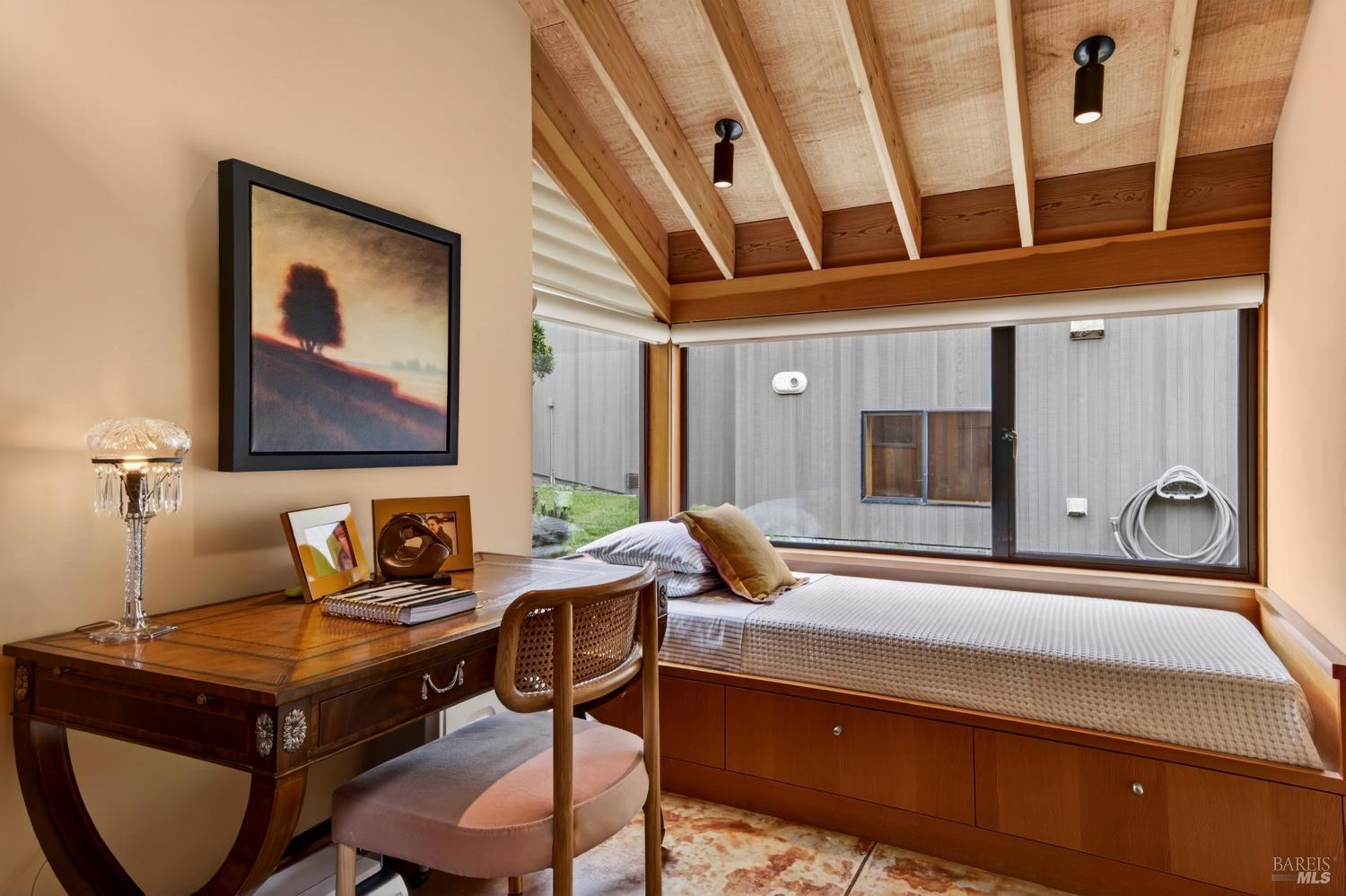 233 Solstice The Sea Ranch, CA 95497 - Photo 36 of 90 Guest bedroom with bed and under bed storage