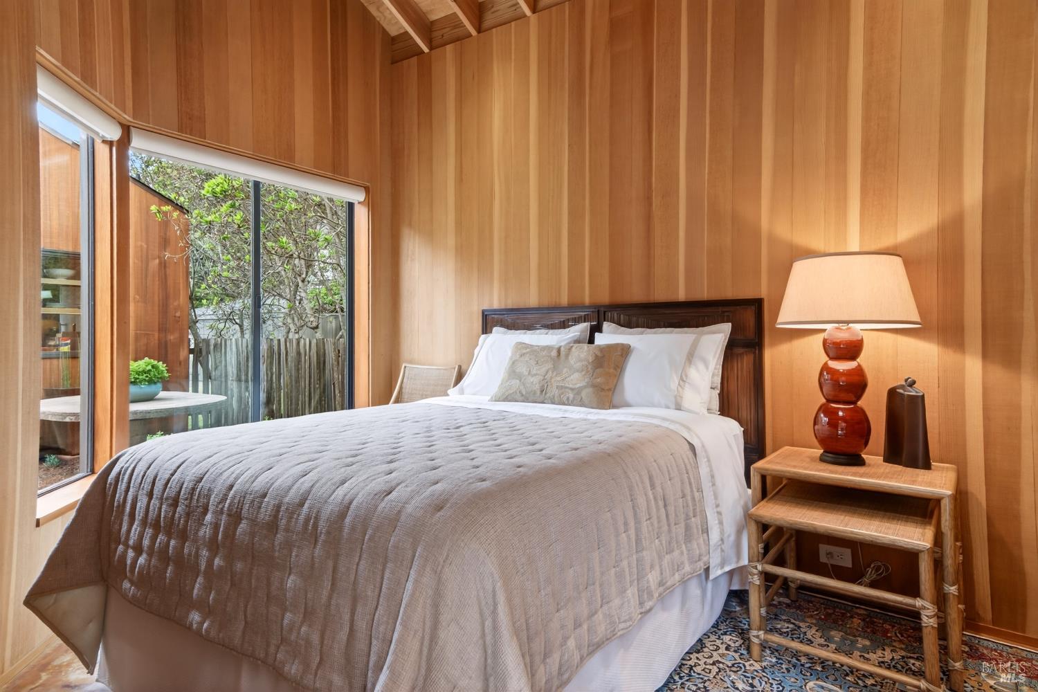 233 Solstice The Sea Ranch, CA 95497 - Photo 48 of 90 Guest bedroom in detached guest studio looking into courtyard