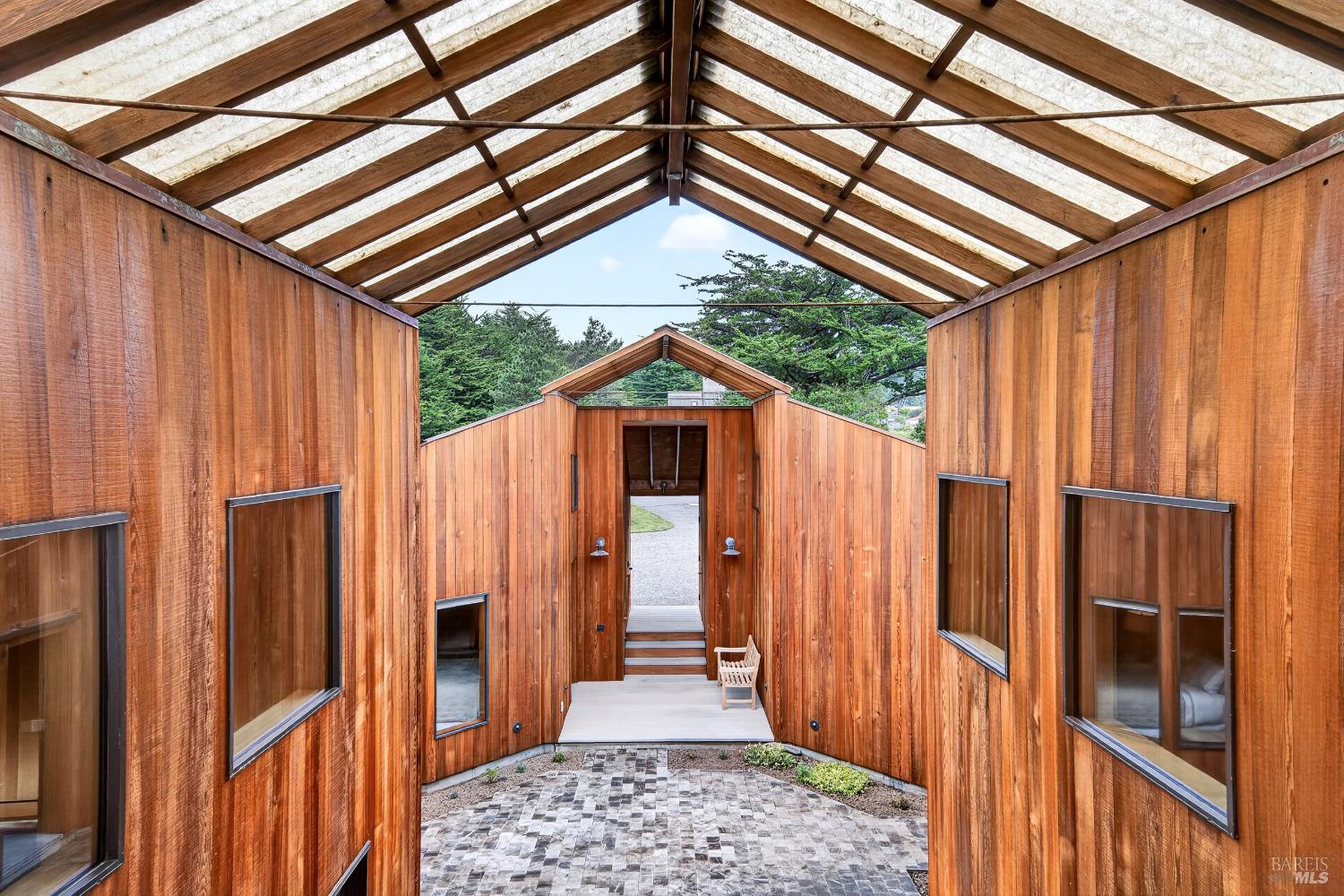 233 Solstice The Sea Ranch, CA 95497 - Photo 55 of 90 Close up of courtyard from covered view deck