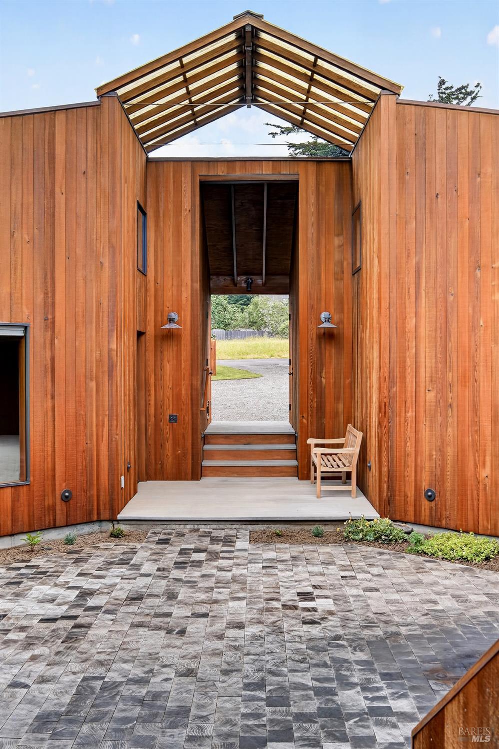 233 Solstice The Sea Ranch, CA 95497 - Photo 68 of 90 View from courtyard looking out to parking area