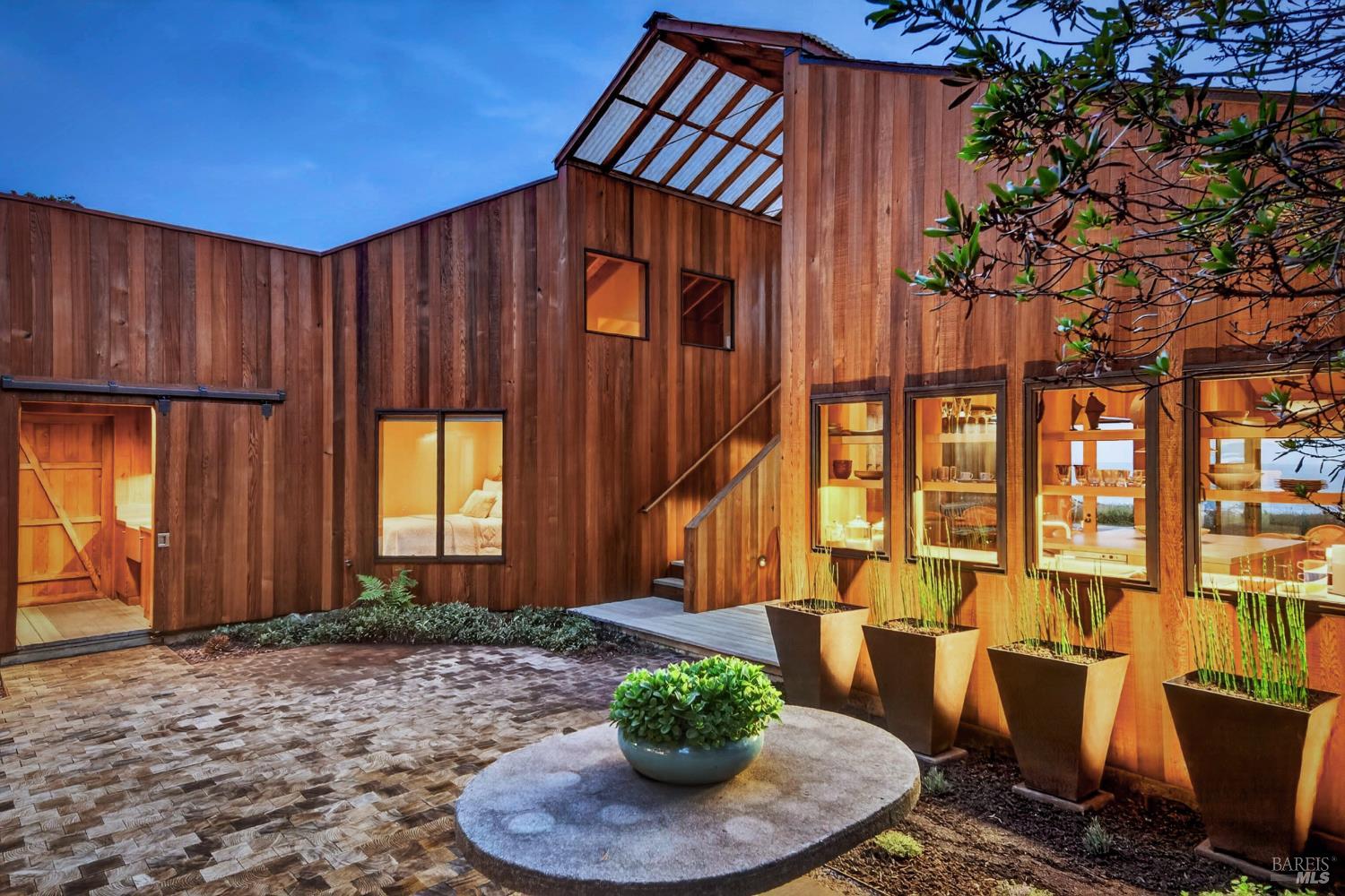 233 Solstice The Sea Ranch, CA 95497 - Photo 82 of 90 Courtyard at twilight