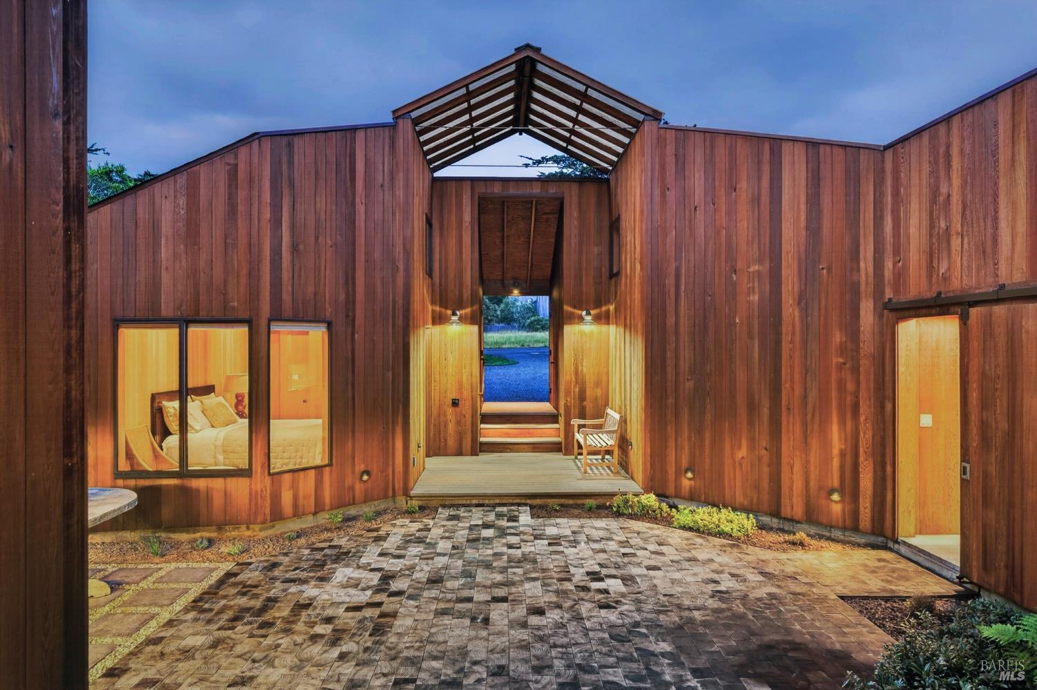 233 Solstice The Sea Ranch, CA 95497 - Photo 83 of 90 Courtyard at twilight