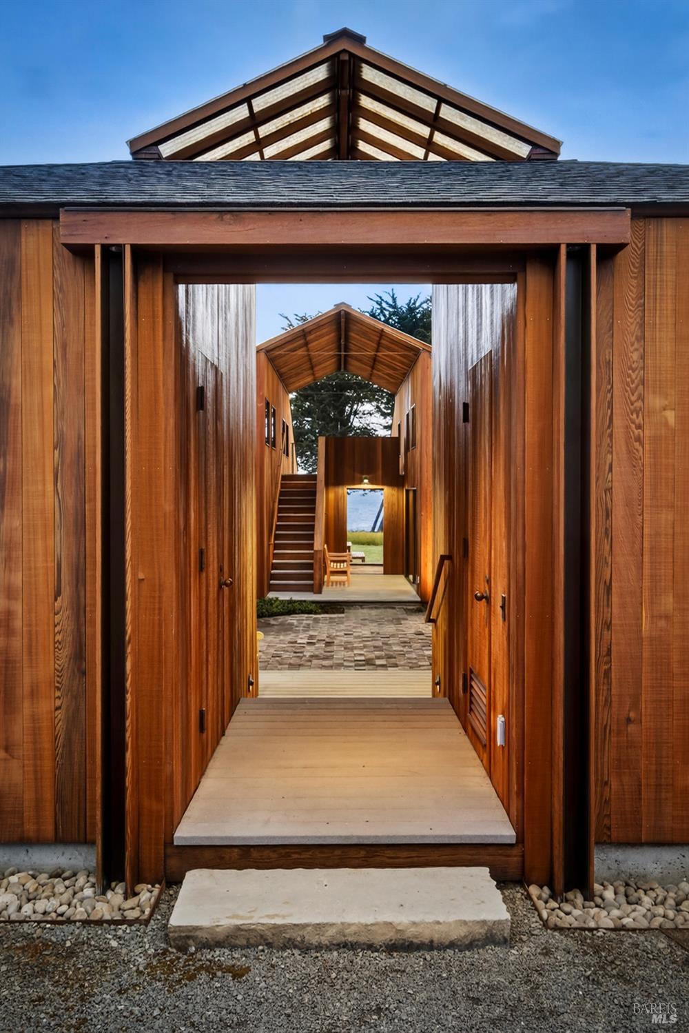 233 Solstice The Sea Ranch, CA 95497 - Photo 84 of 90 Front entrance at twilight