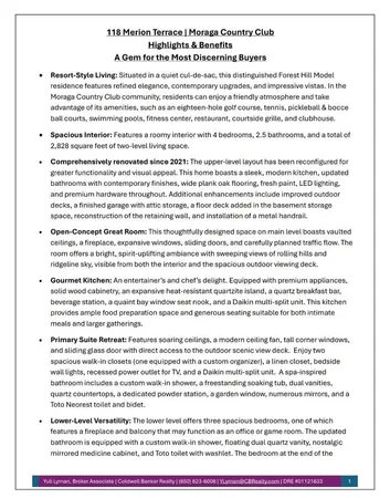 $2,150,000 | 118 Merion Terrace, Moraga, CA 94556